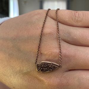 Kendra Scott Kasey arrowhead necklace in chocolate